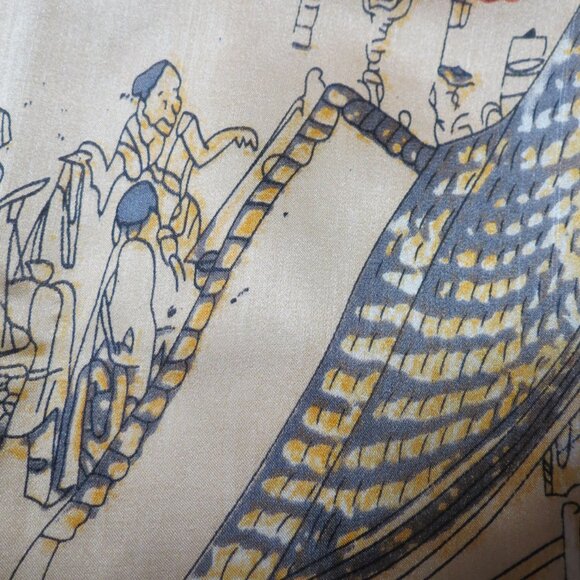 Chinese 100% silk scarf - Picture 7 of 13